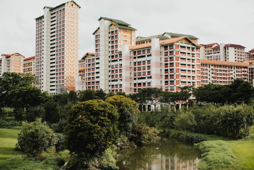 high rise apartment community