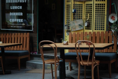 dinning table at a restaurant